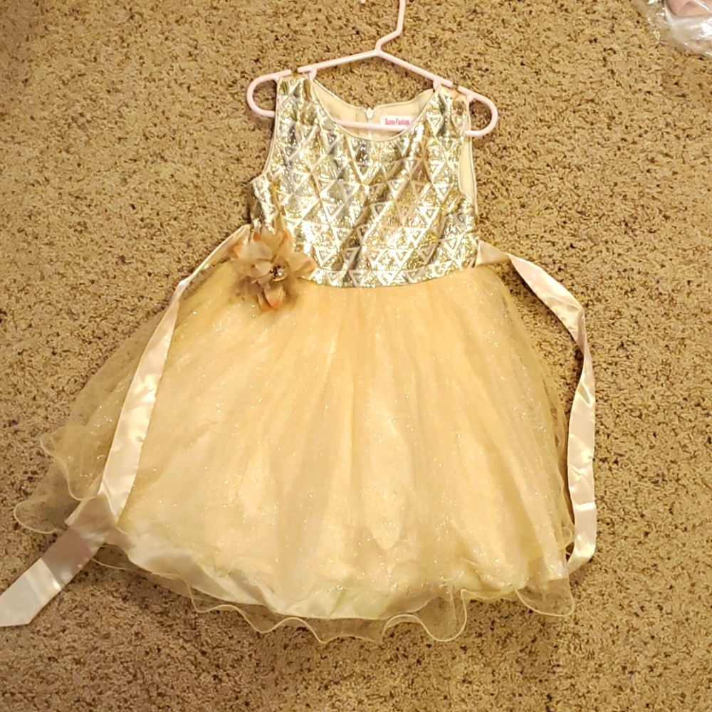 Gold Holiday dress